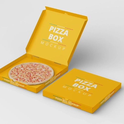 Custom window pizza boxes for pizzerias and food delivery