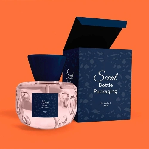 Printed perfume boxes with logo for retail display and brand recognition