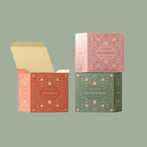 Top tuck boxes with inserts for secure placement of fragile items