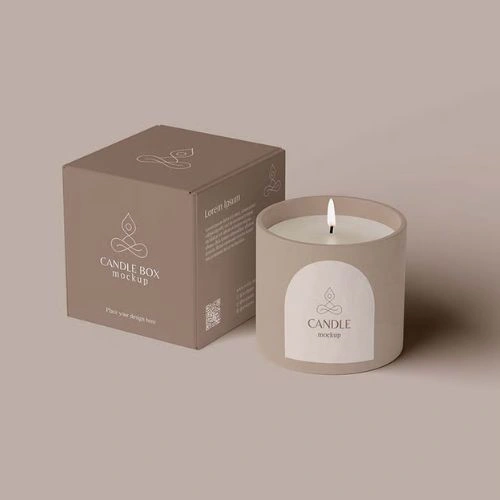 Cardstock candle boxes with inserts for secure jar and votive placement