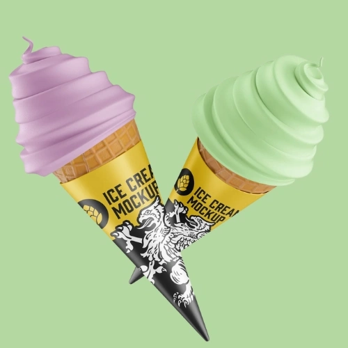 Custom cone sleeves for ice cream, crepes, and dessert cones