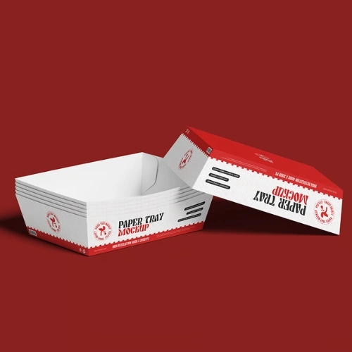 Eco-friendly food boats made from recyclable materials