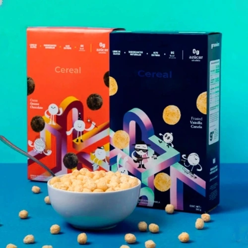 Eco-friendly offset multi color printed cereal boxes made from recyclable materials