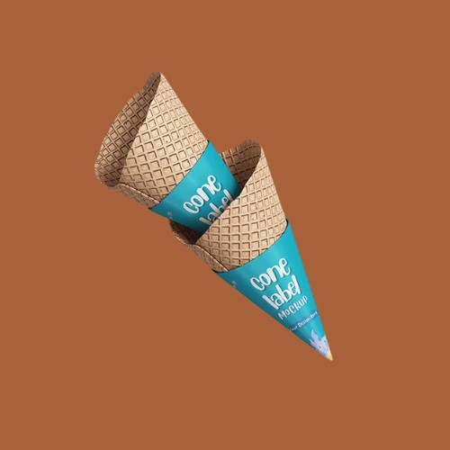 Grease-resistant waffle cone sleeves for clean and hygienic handling