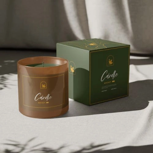 Luxury candle boxes with logo, foil stamping, and premium finishes