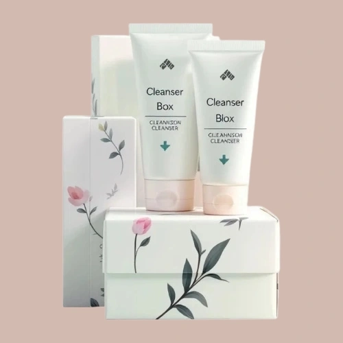 Personalized face wash packaging boxes for private label skincare brands