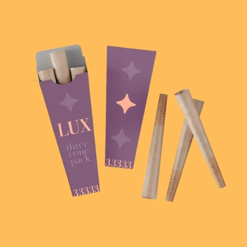 Personalized pre roll cone packaging for private label cannabis brands
