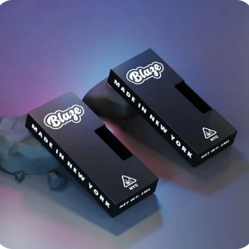 Printed empty vape cartridge boxes with logo for brand identity