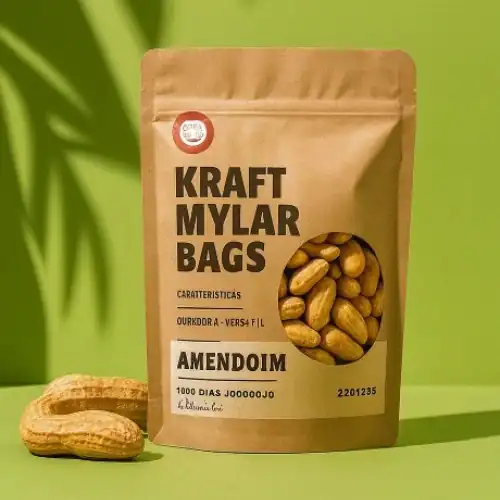 durable custom kraft mylar bags for retail products