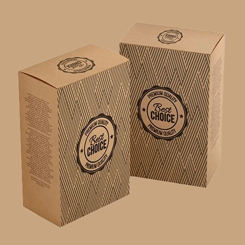 printed custom brown kraft boxes with logo