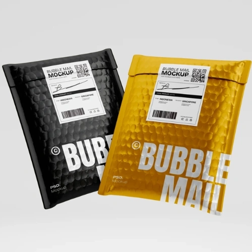 printed custom bubble shipping bags with logo