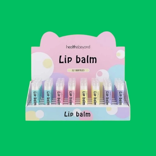 printed custom lip balm display boxes with logo
