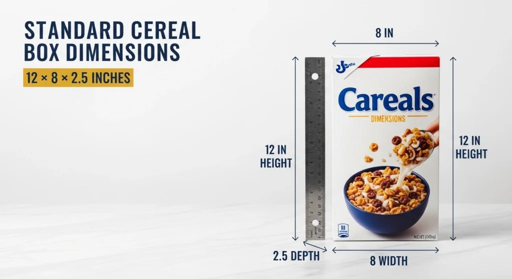 Standard Cereal Box Dimensions