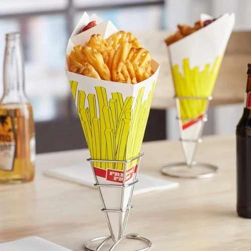 custom french fry cones for fast food restaurants