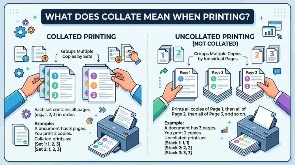 What Does Collate Mean When Printing?
