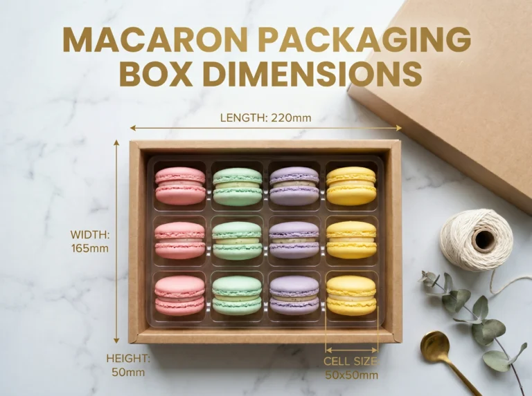 Macaron Packaging Box Dimensions