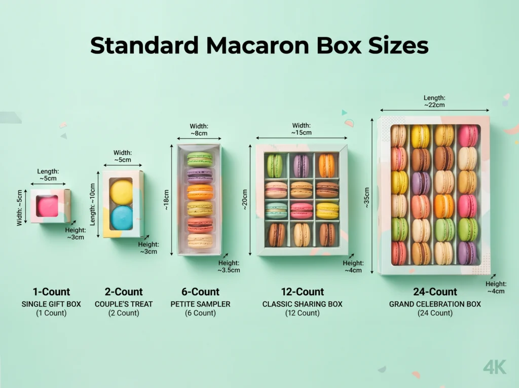 Standard Macaron Box Sizes