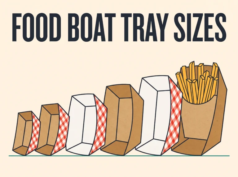 Food Boat Tray Dimensions & Sizes