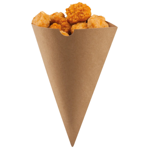 default-01CC1KR-f-small-kraft-paper-food-cone-filled Background Removed